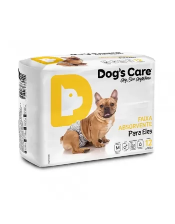 Fralda para Cães Dog´s Care Macho M C/ 12 Unidades