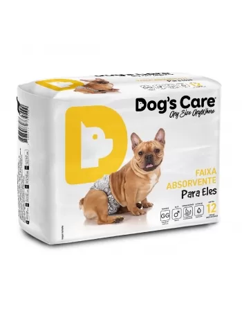 Fralda para Cães Dog´s Care Macho GG C/ 12 Unidades