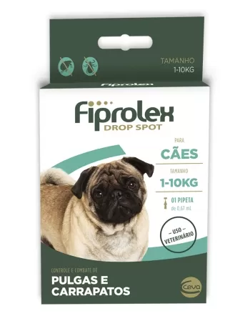 Antipulgas e Carrapatos Ceva Fiprolex para Cães de 0 a 10 Kg 0,67 ml