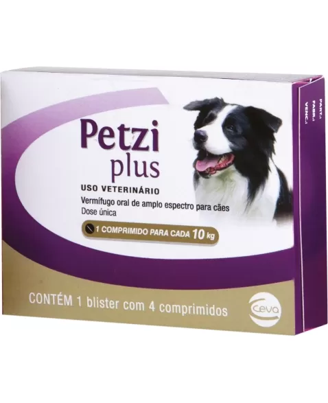 PETZI PLUS 10KG 800MG 4 COMP