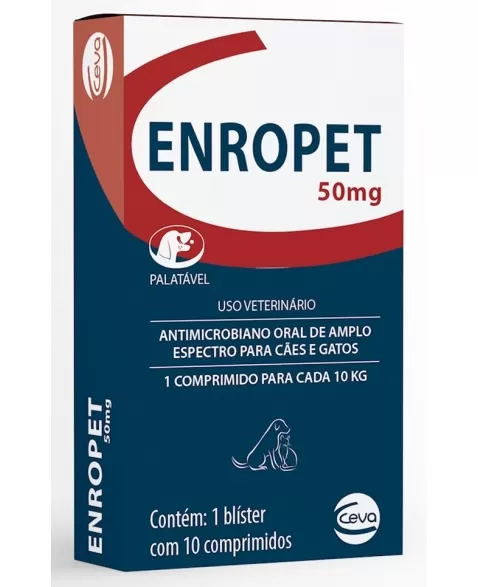 ENROPET 50MG 24X10CPS BR