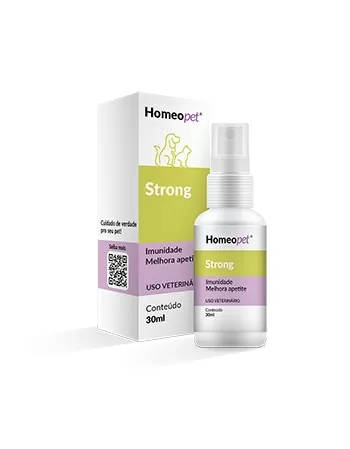 Sistema de Terapia Homeopet Strong para Cães e Gatos 30 ml