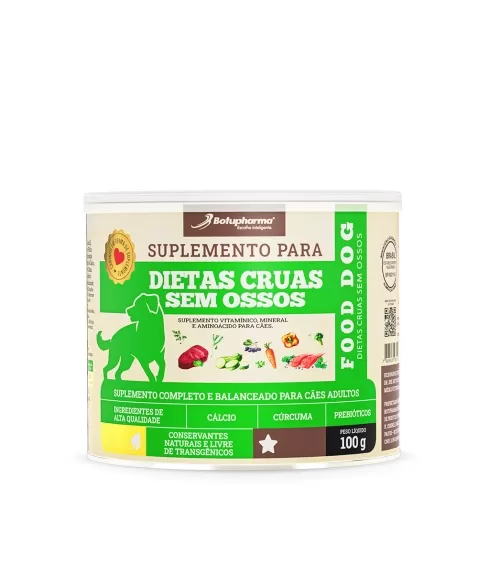 FOOD DOG DIETAS CRUAS SEM OSSOS 100G