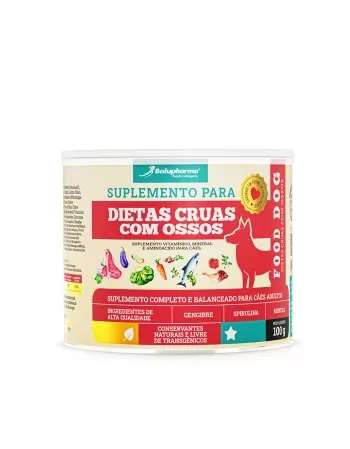 FOOD DOG DIETAS CRUAS COM OSSOS 100G