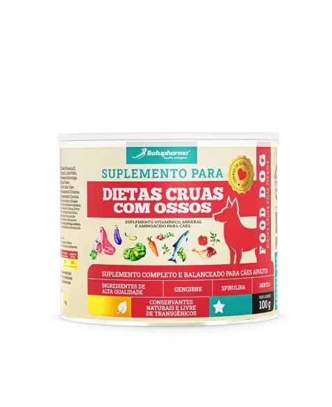 FOOD DOG DIETAS CRUAS COM OSSOS 100G