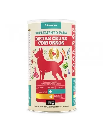 FOOD DOG DIETAS CRUAS COM OSSOS 500G