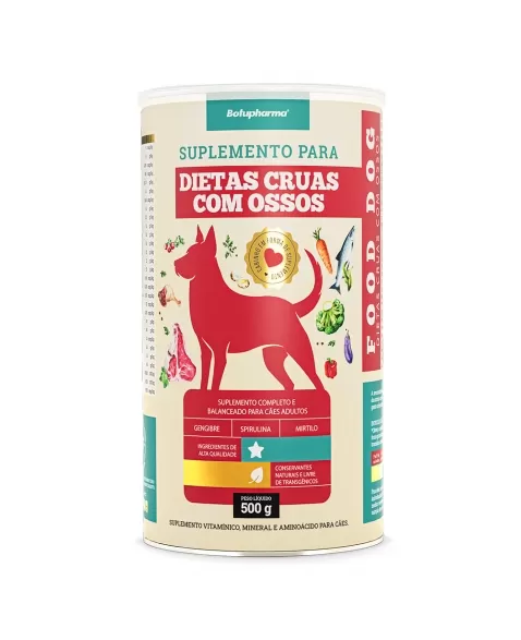 FOOD DOG DIETAS CRUAS COM OSSOS 500G